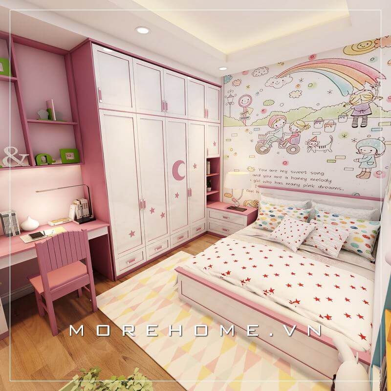 Nội thất phòng ngủ bé gái